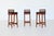 Vintage Bar Stools in Teak and Leather by Erik Buck for Dyrlund, 1960, Set of 3 For Sale - Image 6 of 18