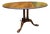 Vintage Georgian Style Pedestal Base Center Table by Baker For Sale