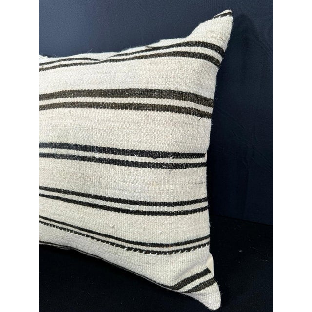 Contemporary Turkish Hemp Pillow Cushion Natural Beige Brown Cushion Cover 20x20 For Sale - Image 3 of 4