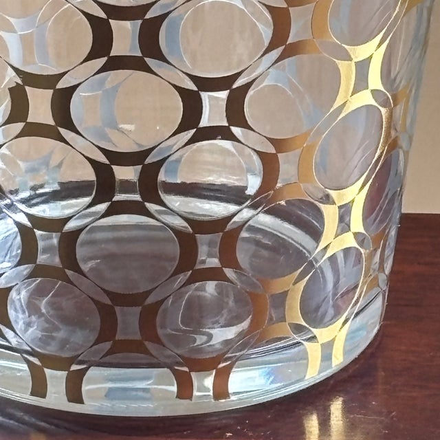 Vintage Mid-Century Modern-Style Glass Ice Bucket For Sale - Image 11 of 17