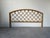 Beautiful vintage bamboo headboard featuring a classic arched silhouette and hand-wrapped rattan lattice design. This...