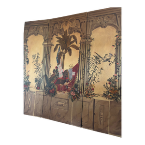 1980s Maitland-Smith Neo Classical Four Panel Screen Divider