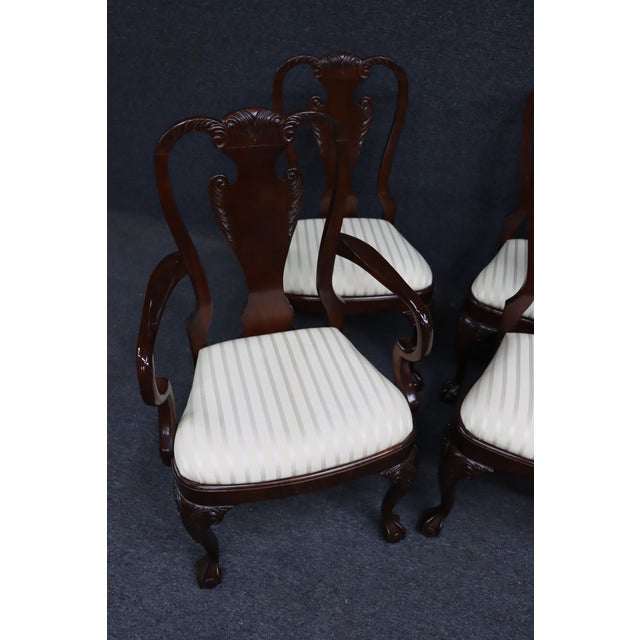 Traditional Harden Charleston Collection Cherry Georgian Claw-and-Ball Dining Chairs – Set of 6 For Sale - Image 3 of 17