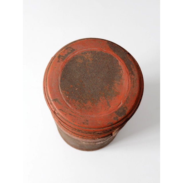 Vintage Farmhouse Red Milk Can For Sale - Image 13 of 17