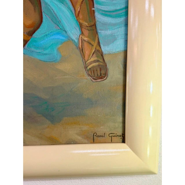 Raoul Guinet, French Art Deco Spring Scene, 1940s, Oil on Canvas For Sale - Image 7 of 9