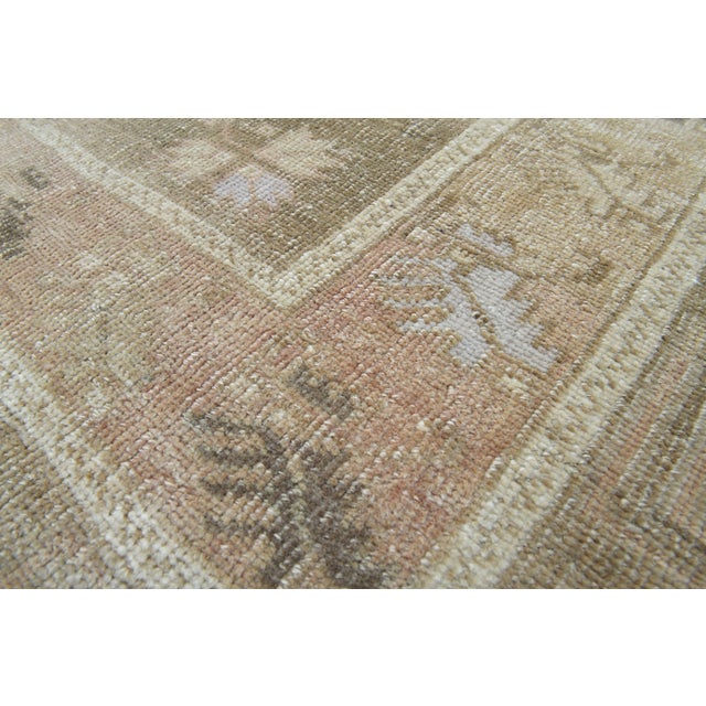 Islamic 1970s Vintage Handmade Wool Cotton Beige Runner Rug For Sale - Image 3 of 7