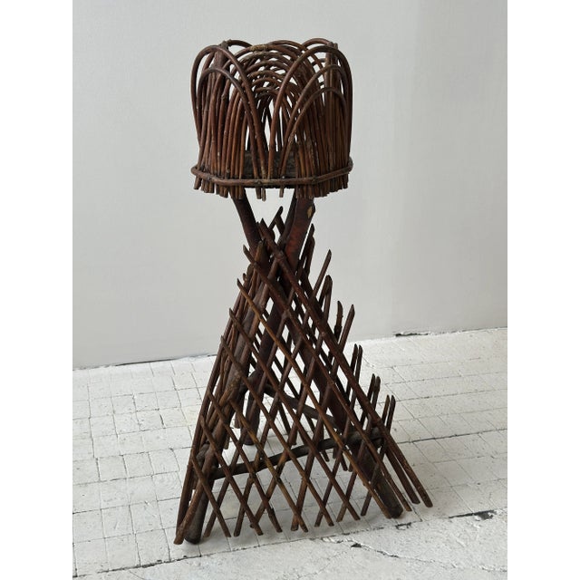 Antique Sculptural Rural Handicraft Bentwood Plant Stand, Circa Late 19th Century For Sale - Image 13 of 18