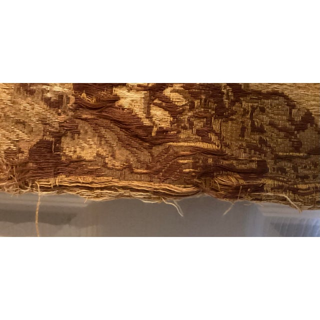 Antique French Aubusson Style Jacquard Woven Tapestry, Hunting Scene, 55" X 25" For Sale - Image 10 of 10
