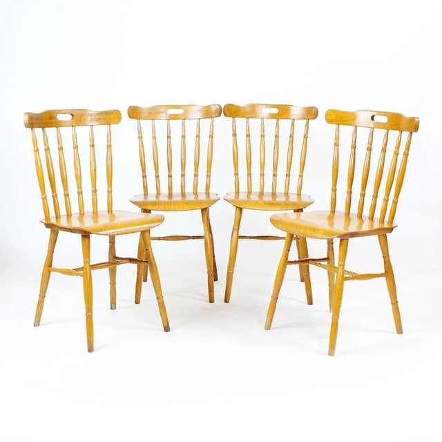 Oak Dining Chairs, 1960s, Set of 4 For Sale - Image 14 of 15