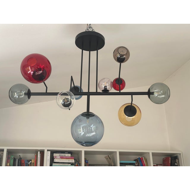 Contemporary Multicolor Spheres Murano Glass Sputnik Chandelier by Simoeng For Sale - Image 15 of 17