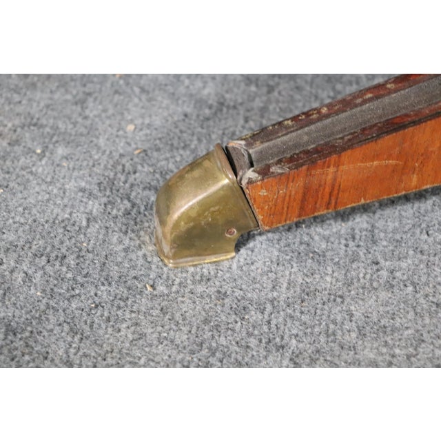 Burnt Orange Mid 20th Century Italian Marble Dining Table For Sale - Image 8 of 8