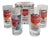 Campbells Series Glasses attributed to Andy Warhol Produced for Block, 1990s, Set of 4 For Sale