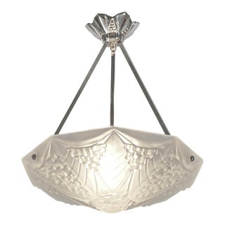 French Art Deco Pendant Light by Andre Neut 1930 France For Sale