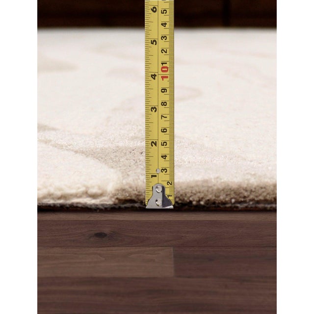 Pasargad Home Edgy Ivory Area Rug, 9' 9'' X 13' 9'' For Sale - Image 4 of 5