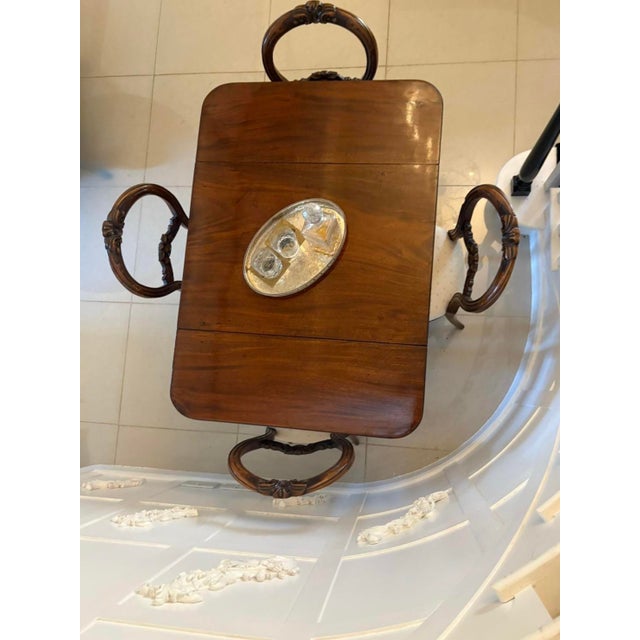 Antique Regency Pembroke Table in Figured Mahogany, 1830 For Sale - Image 6 of 14