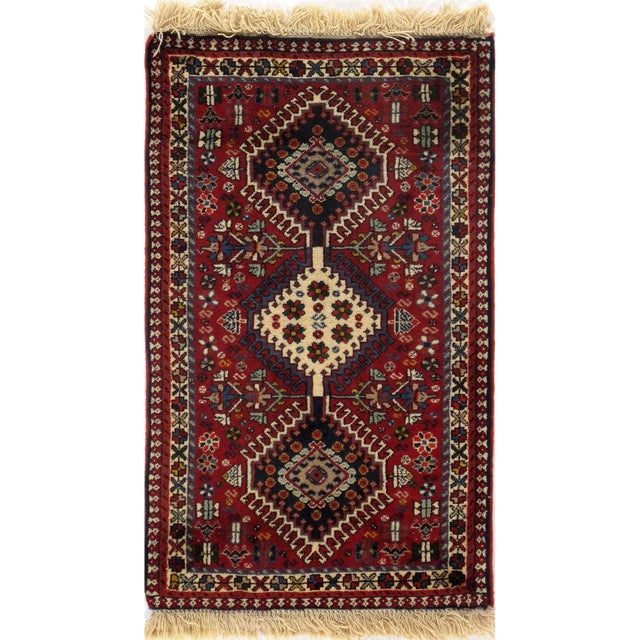 2020s 2020s Red Color Fine Hand Knotted Persian Yalameh For Sale - Image 5 of 5