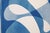 Mid-Century Modern 2028, Mid- Century Modern Abstract Shapes, Blue and White Floating Forms, the Splash, Handmade Monotype Cyanotype For Sale - Image 3 of 8