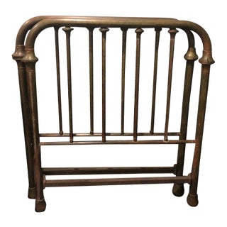 Antique Brass Headboard and Footboard For Sale