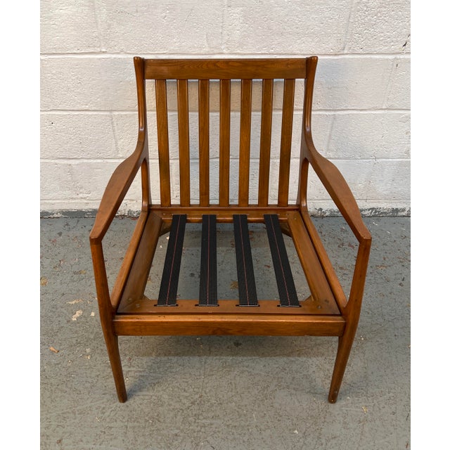 Mid-Century Modern Sculptural Walnut Lounge Chair For Sale - Image 11 of 15