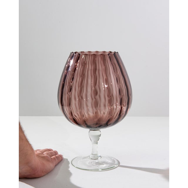1960s Italian Glass Goblet For Sale In Greensboro - Image 6 of 18