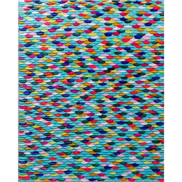 Textured Painting by Piper Bridwell “Can’t Even Count Them All” For Sale