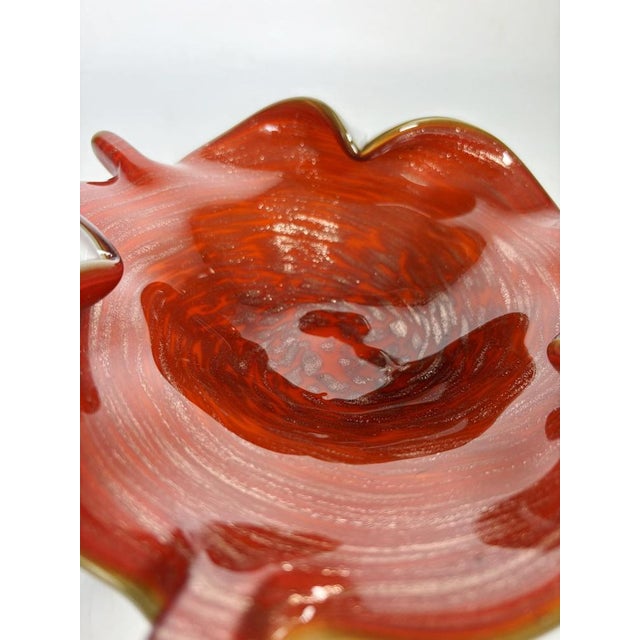 Italian Red Glass Ashtray, France, 1960s For Sale - Image 9 of 10