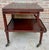 Early 20th Century Cherry Wood Serving Bar Cart with Removable Tray, 1940s For Sale - Image 11 of 15