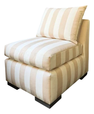 Modern Designer Striped Indoor Outdoor Slipper Chair