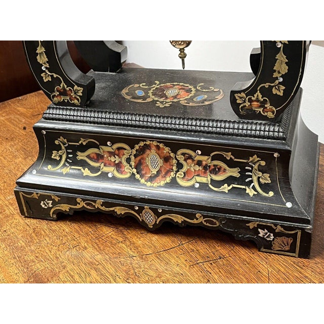Antique French Boulle Clock For Sale - Image 16 of 18
