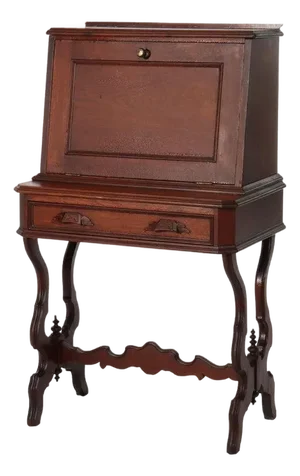 Antique Victorian Walnut Drop Front Desk C1880