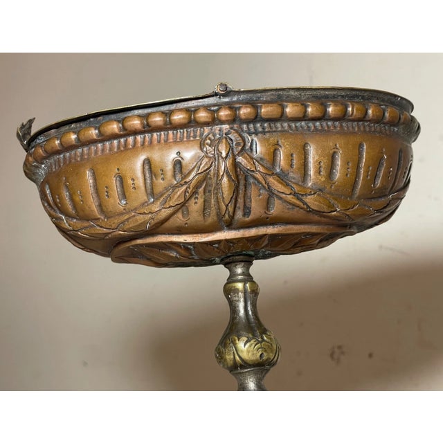 Metal Antique 18th Century Handmade Copper Brass Bronze Incense Censor Thurible Boat For Sale - Image 7 of 16