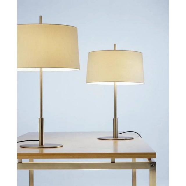 Metal Nickel Diana Table Lamp by Federico Correa For Sale - Image 7 of 10