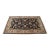 Karastan Ashara 100% Wool Agra Black Acanthus Palmette 549 Area Rug Carpet 6 X 9 For Sale