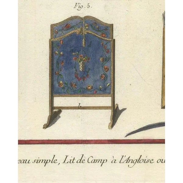 Gold Upholstery and Furniture Design, 1760s, Print For Sale - Image 8 of 9