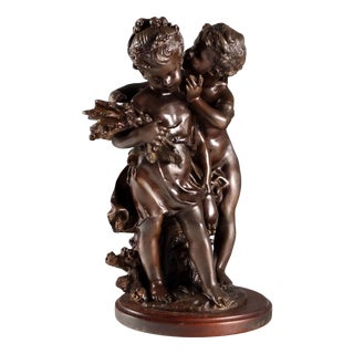 Auguste Moreau, Children, 20th Century, Bronze For Sale
