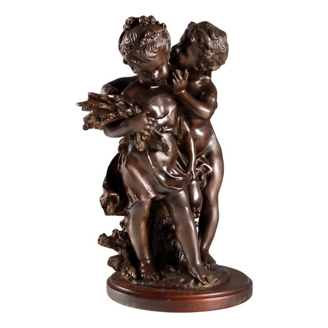 Auguste Moreau, Children, 20th Century, Bronze For Sale