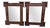 Tramp Art Style Wooden Mirrors, 1950s, Set of 2 For Sale