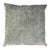 Vivid Green Geometric Sheered Velvet Blend Double Sided Pillow With New Insert For Sale