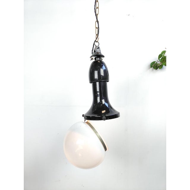 Antique Bauhaus Pendant Light by Bergmann, 1890s For Sale - Image 4 of 9