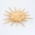 Modern Vintage Chanel Starburst Brooch Pin c2001 Large Crystal Yellow Gold Tone For Sale - Image 3 of 4