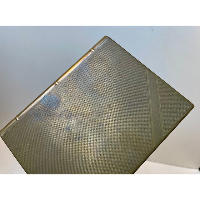 Concealed Guilloché Brass Box, 1930s For Sale - Image 3 of 8