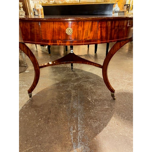 Wood Early 19th Century German Biedermeier Mahogany Center For Sale - Image 7 of 8