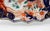 Japanese Circa 1860s Japanese Double Fan Motif & Shape Imari Chop Plate For Sale - Image 3 of 7