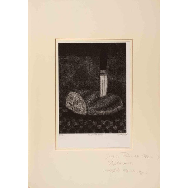 Etching and aquantint on paper. Hand signed and numbered. Edition of 80. A refined original aquatint by the French...