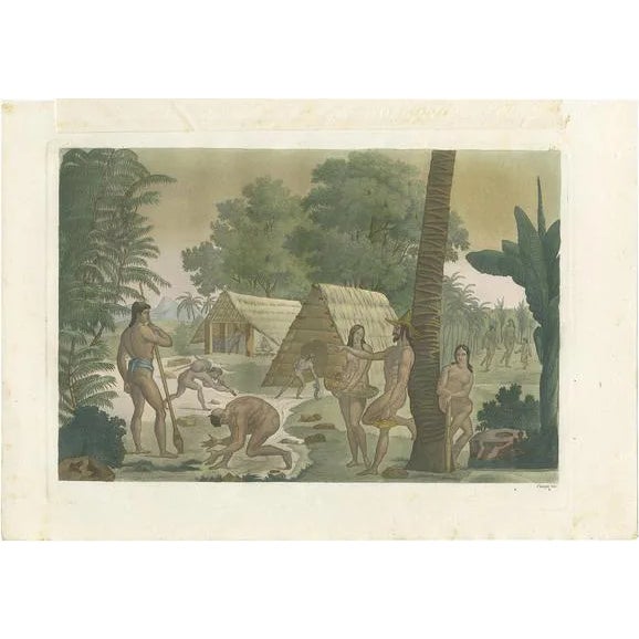 Ferrario, Inhabitants of the Mariana Islands, 1831, Print For Sale