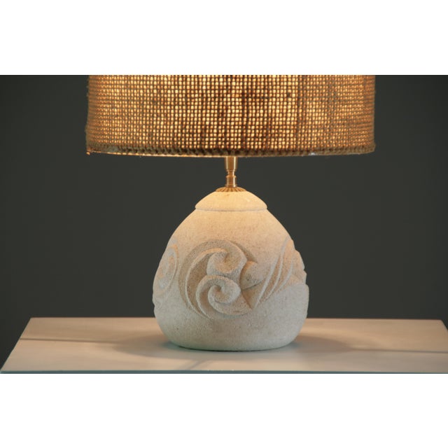 Table Lamp in Reconstituted Stone, 1960s For Sale - Image 9 of 11