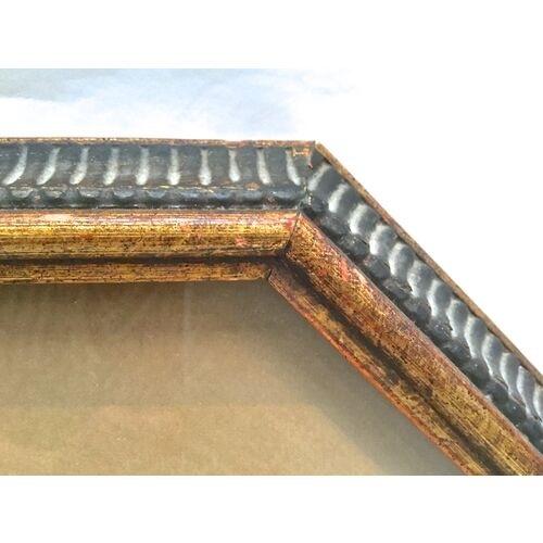 French Country Antique Framed French Garden Scene Engraving For Sale - Image 3 of 3