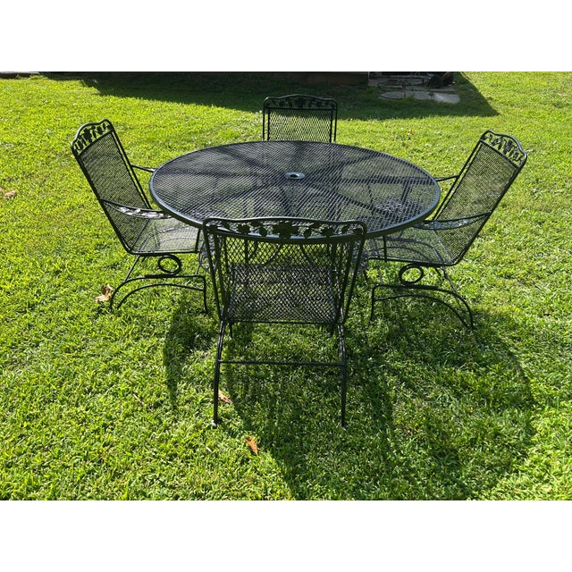 Perfect for your outdoor space! The table measures 54x28.5, the chairs measure 17x26x37 and the stand measures 16x7 Very...