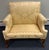 Mid 20th Century Damask Upholstered Oversized Chair / Petite Settee For Sale - Image 4 of 12