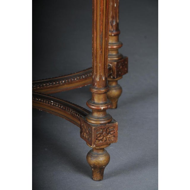 Gold Louis XVI Salon Table in Beech For Sale - Image 8 of 18
